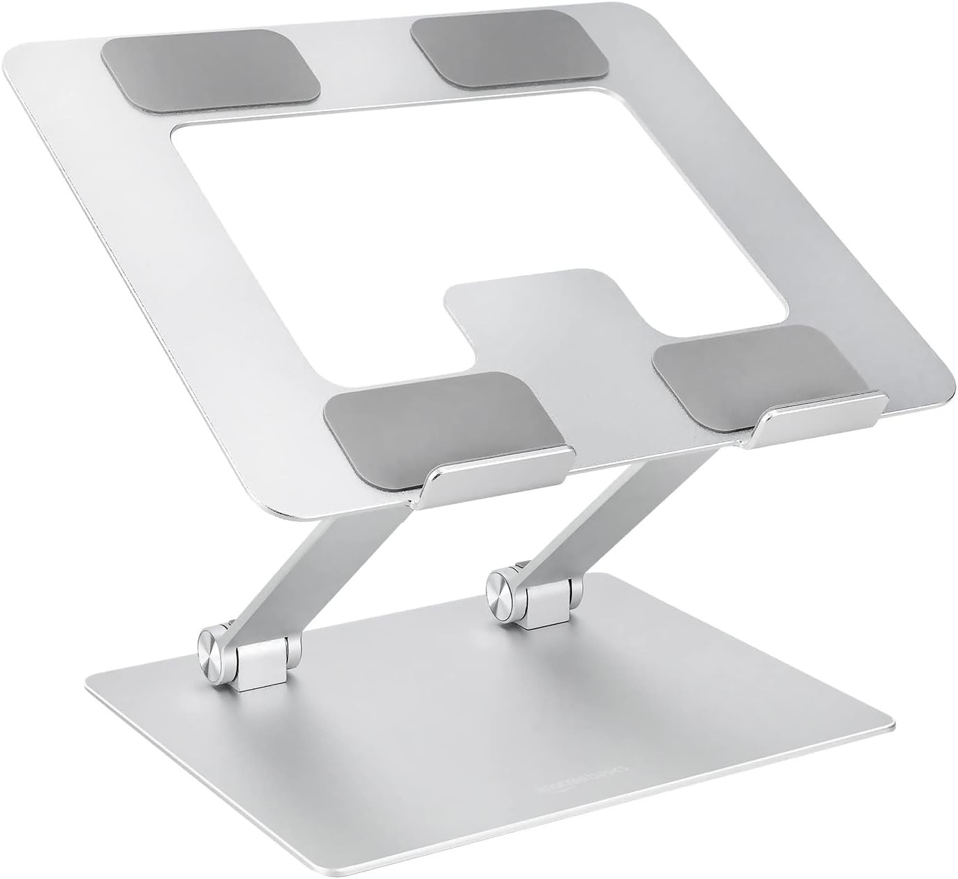 Amazon Basics Sturdy and Portable Ergonomic Laptop Stand for Desk, Height Adjust