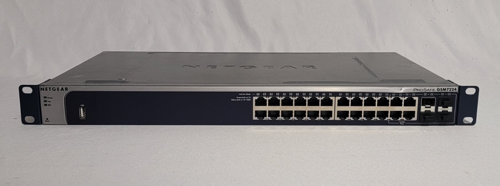 NETGEAR ProSafe 24L2 Managed Switch with Static Routing GSM7224 v2