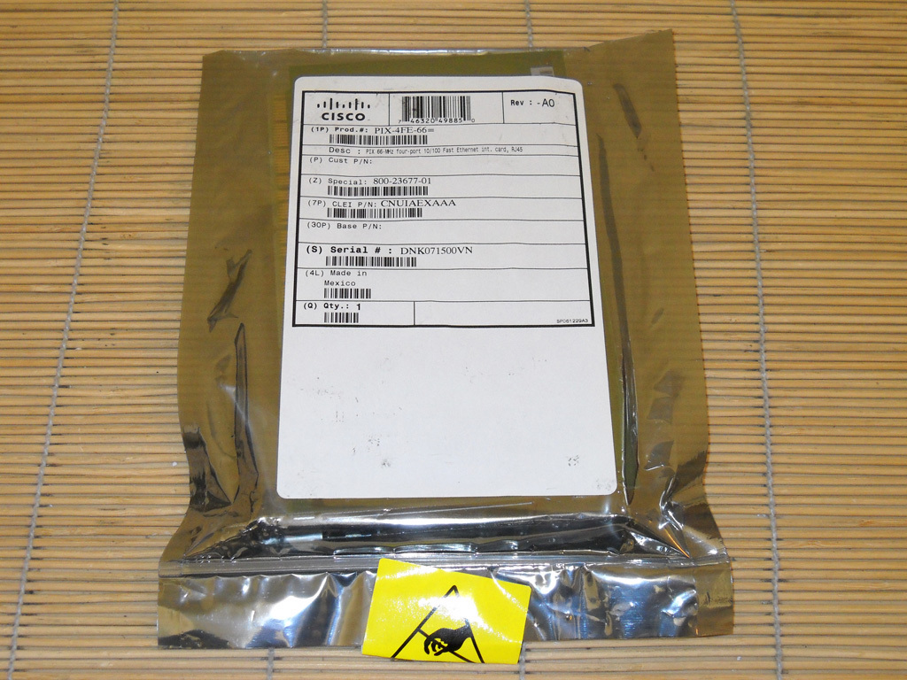 NEW Cisco PIX-4FE-66 4x FastEthernet Card for PIX-515 PIX-515E Firewall NEW