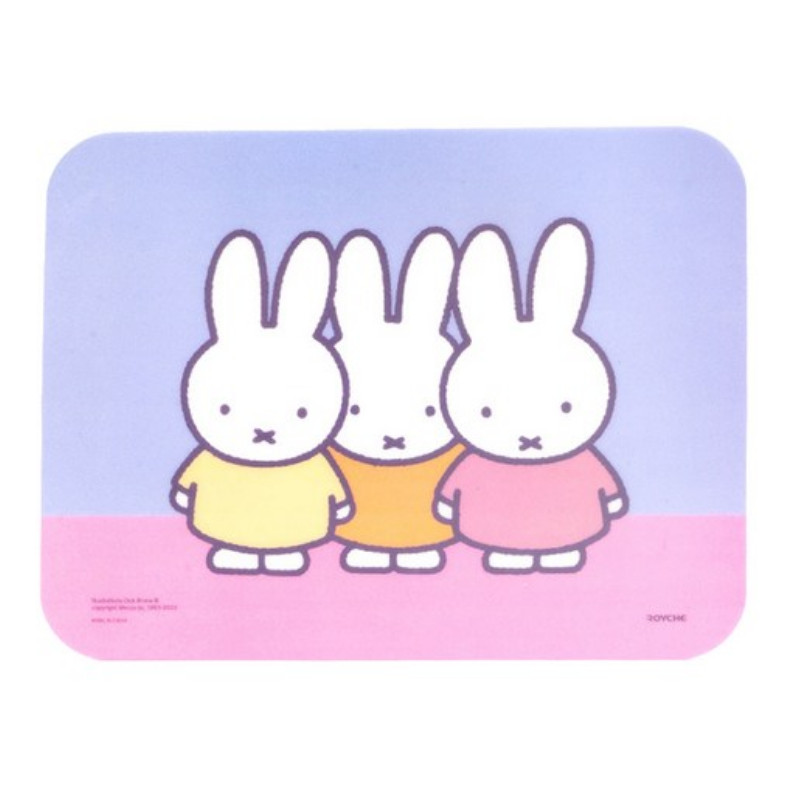 Miffy Mouse Pad Non-Slip PVC Foam Desk Mat Cute Bunny Pastel 25.5 x 20cm