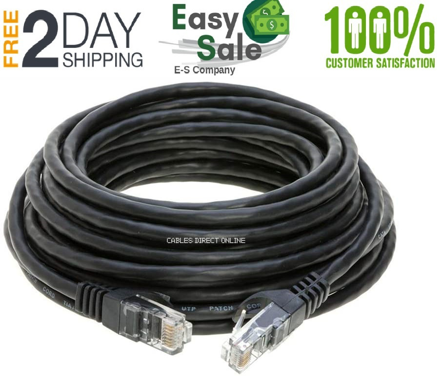 Nuevo Cable de Cat5 De 100Ft Red de Internet Ethernet Network Patch Cable