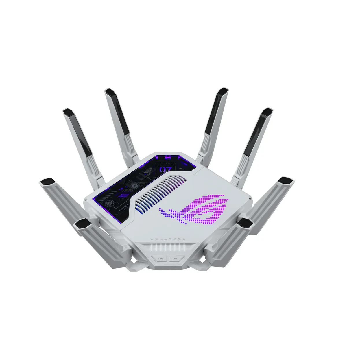 ASUS - ROG Rapture GT-BE19000AI Tri-Band Wi-Fi 7 Gaming Router - White
