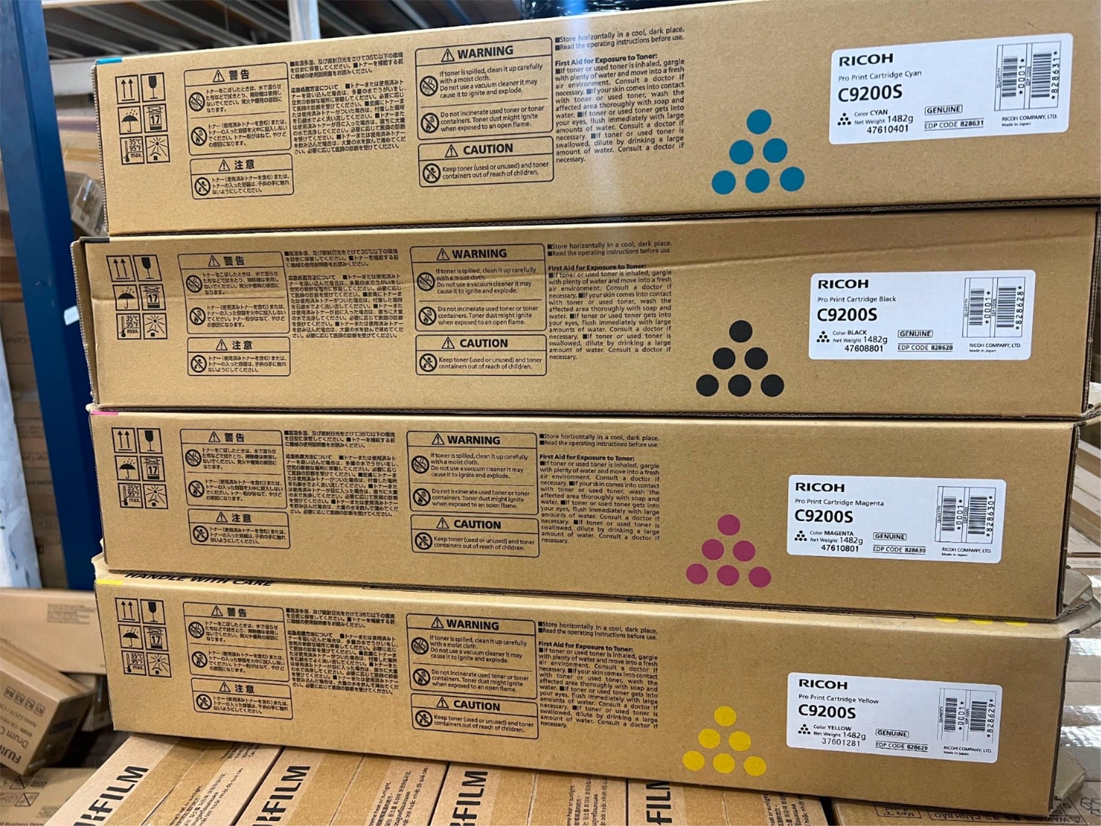 New & Original Ricoh Savin Pro C9200 C9210 KYMC Toner Set