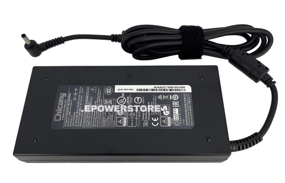 Chicony 20V 200W AC Adapter Charger For MSI Katana 15 B12VFK-814US B13VFK-1264US