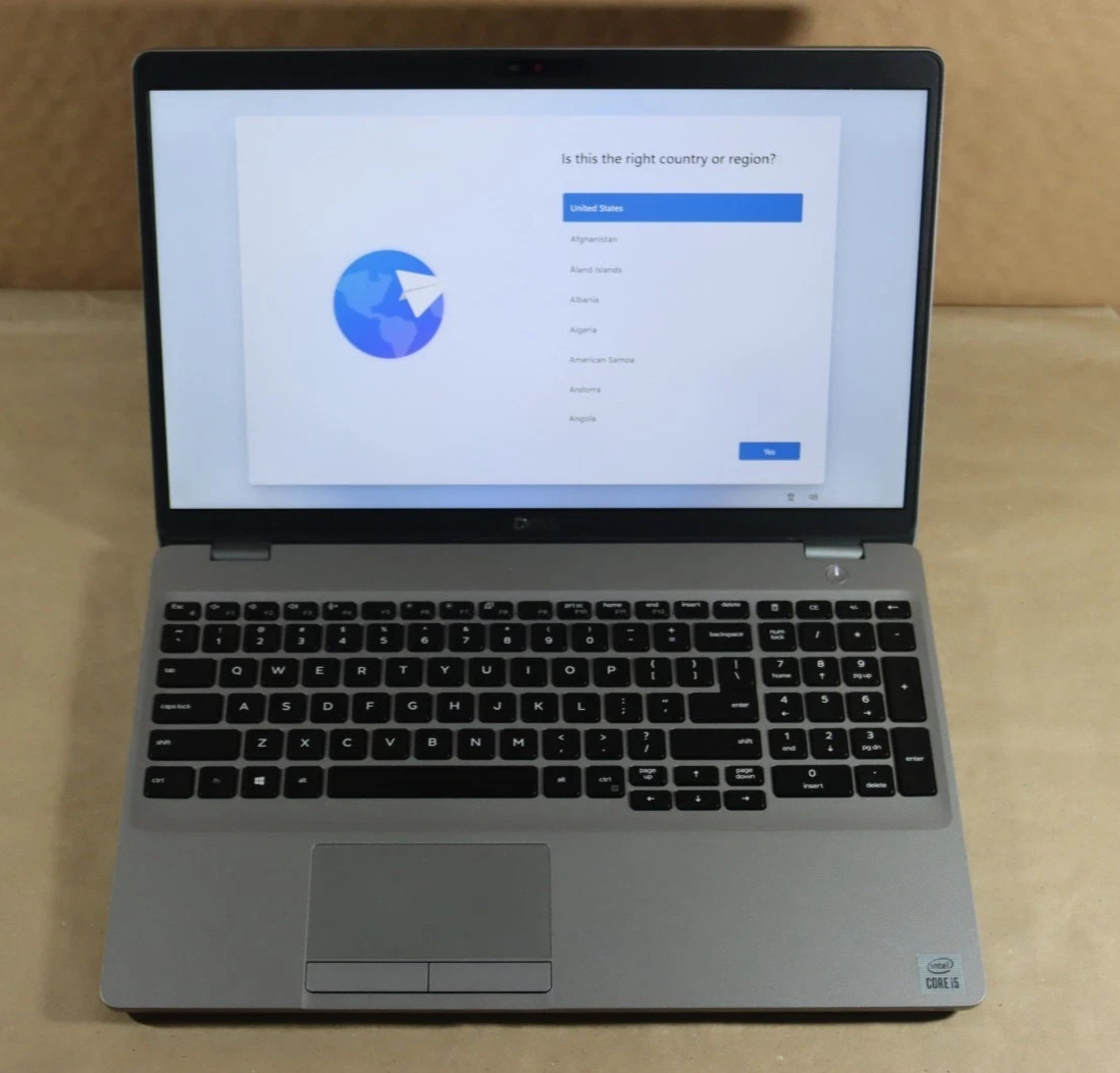 Dell Precision 3550 Laptop 15.6" Intel i5-10310U 16GB Ram 256GB SSD W11P