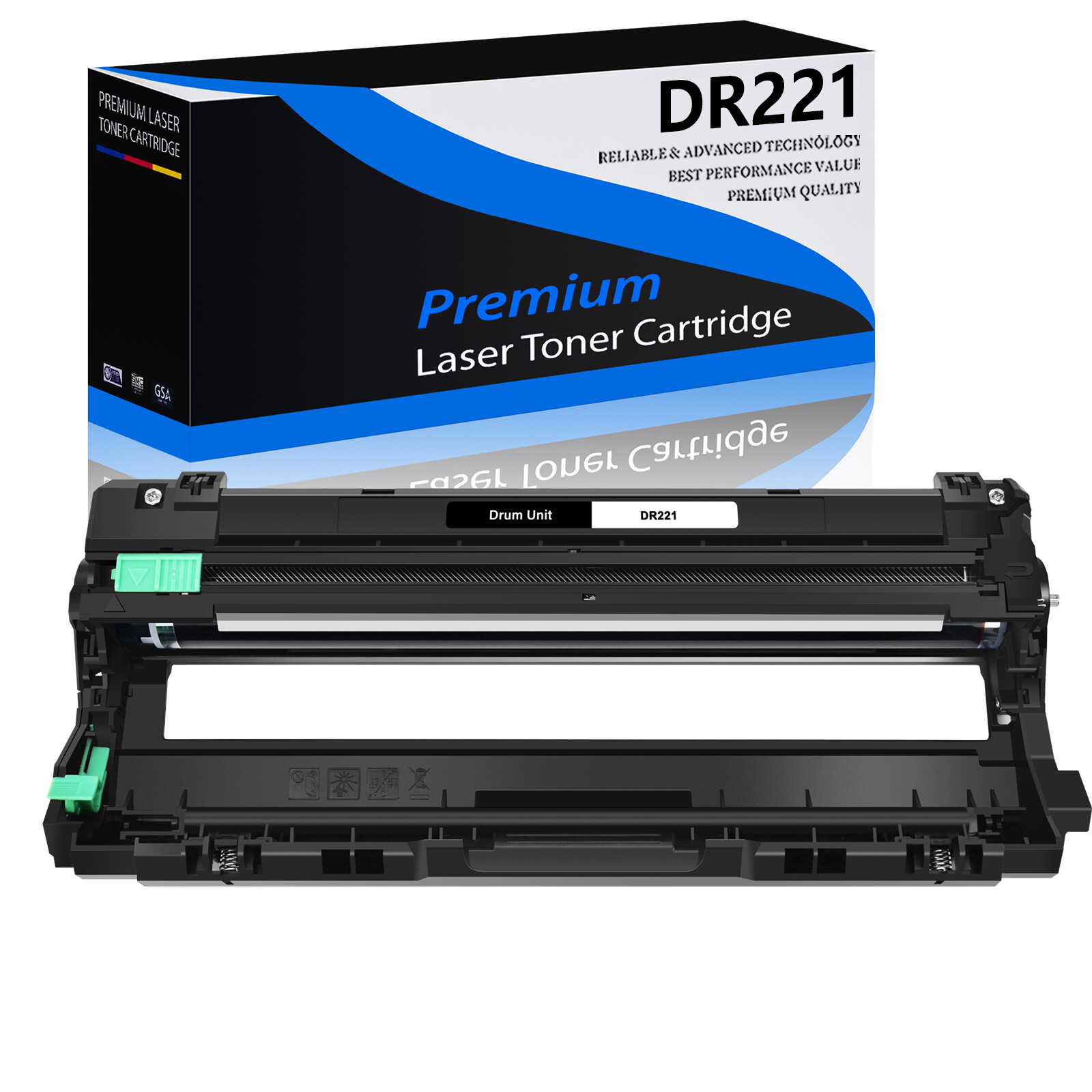 DR221 DR221BK Black Drum Unit for Brother HL-3140CW HL-3170CDW MFC-9340CDW Print