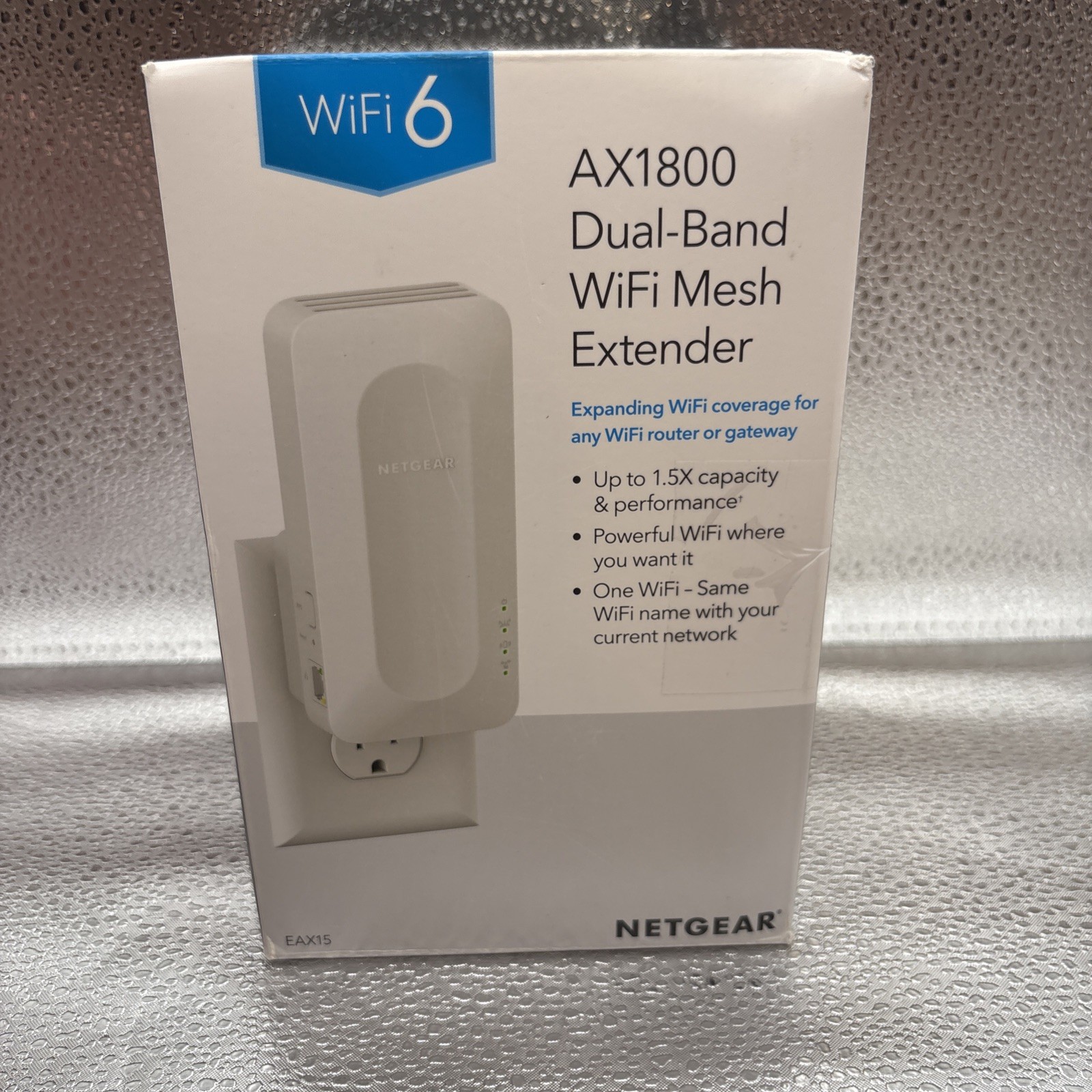 NETGEAR Wi-Fi 6 Mesh Range Extender AX1800 (EAX15) 4 Stream