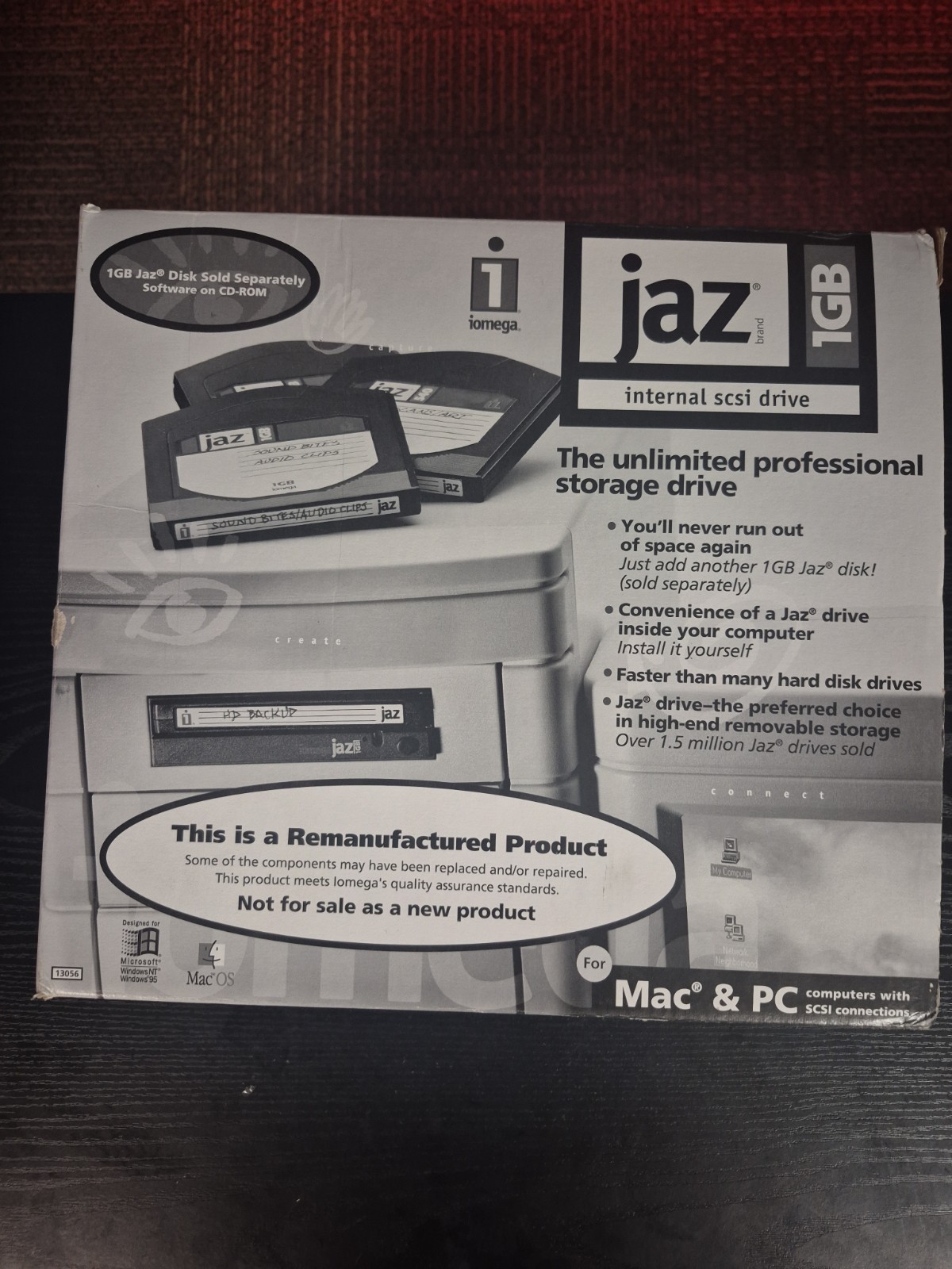 JAZ Iomega Internal SCSI Unlimited Professional Storage Drive