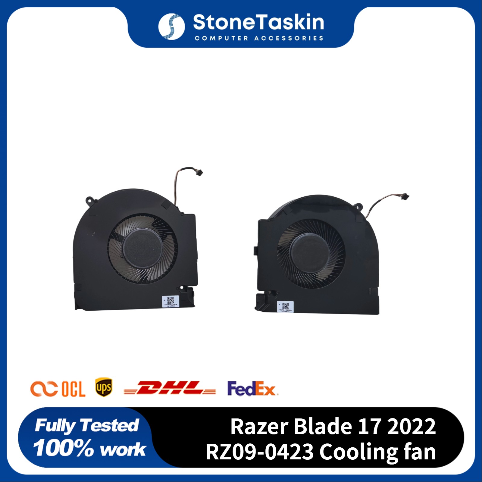 Original For Razer Blade 17 2022 RZ09-0423 Cooling fan