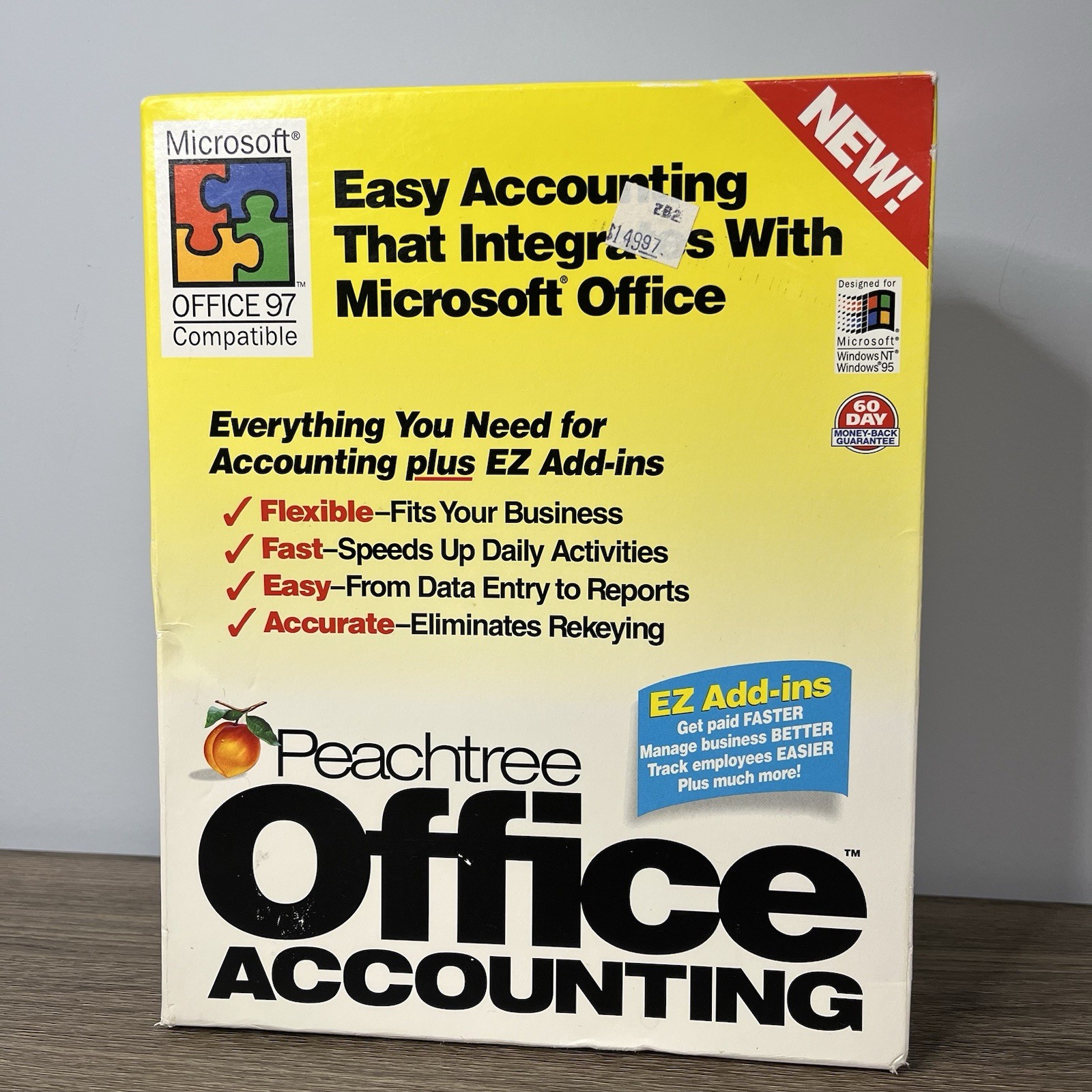 Peachtree Office Accounting Software For Microsoft Windows 95 97 NEW SEALED RARE
