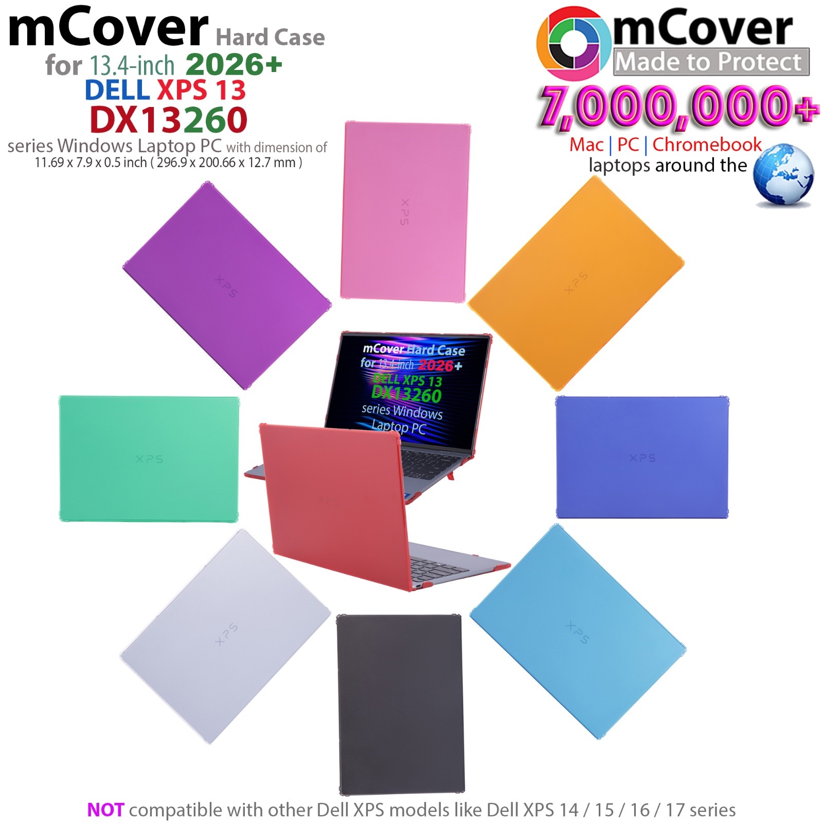 mCover® HARD CASE for 2026+ 13-inch Dell XPS 13 DX13260 Windows Laptop PC