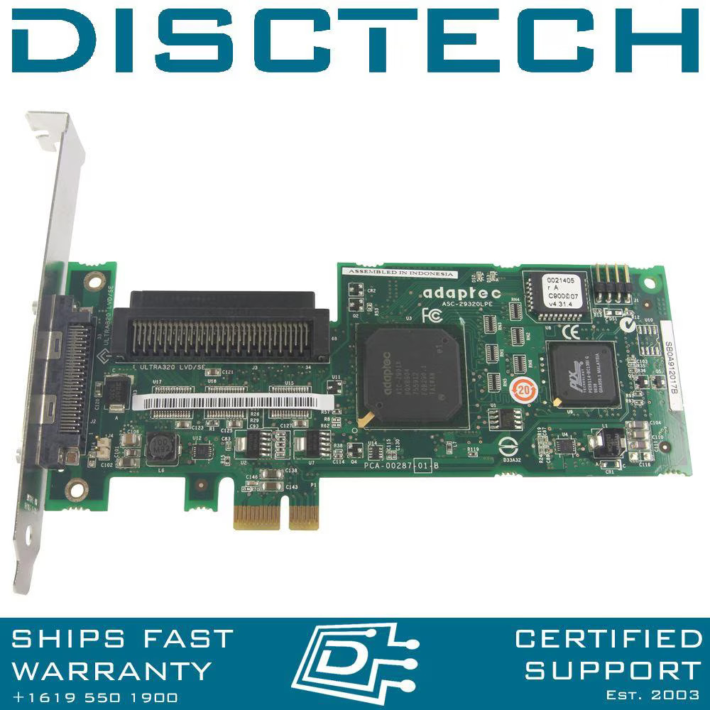 Adaptec 29320LPE U320 LVD SCSI Controllers PCI Express