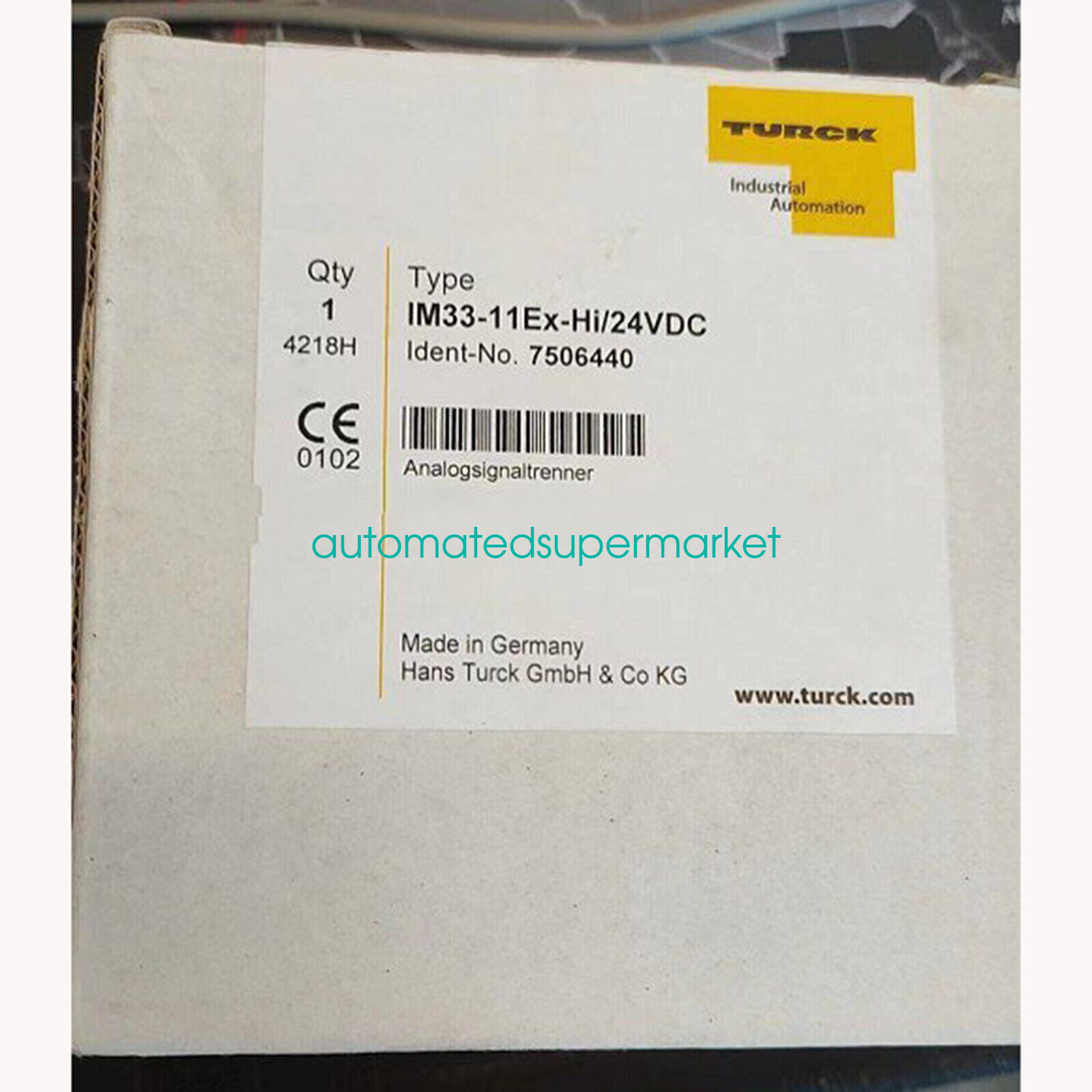 1pc NEW TURCK IM33-11Ex-Hi/24VDC 7506440 safety barrier Shipping by DHL/FedEX