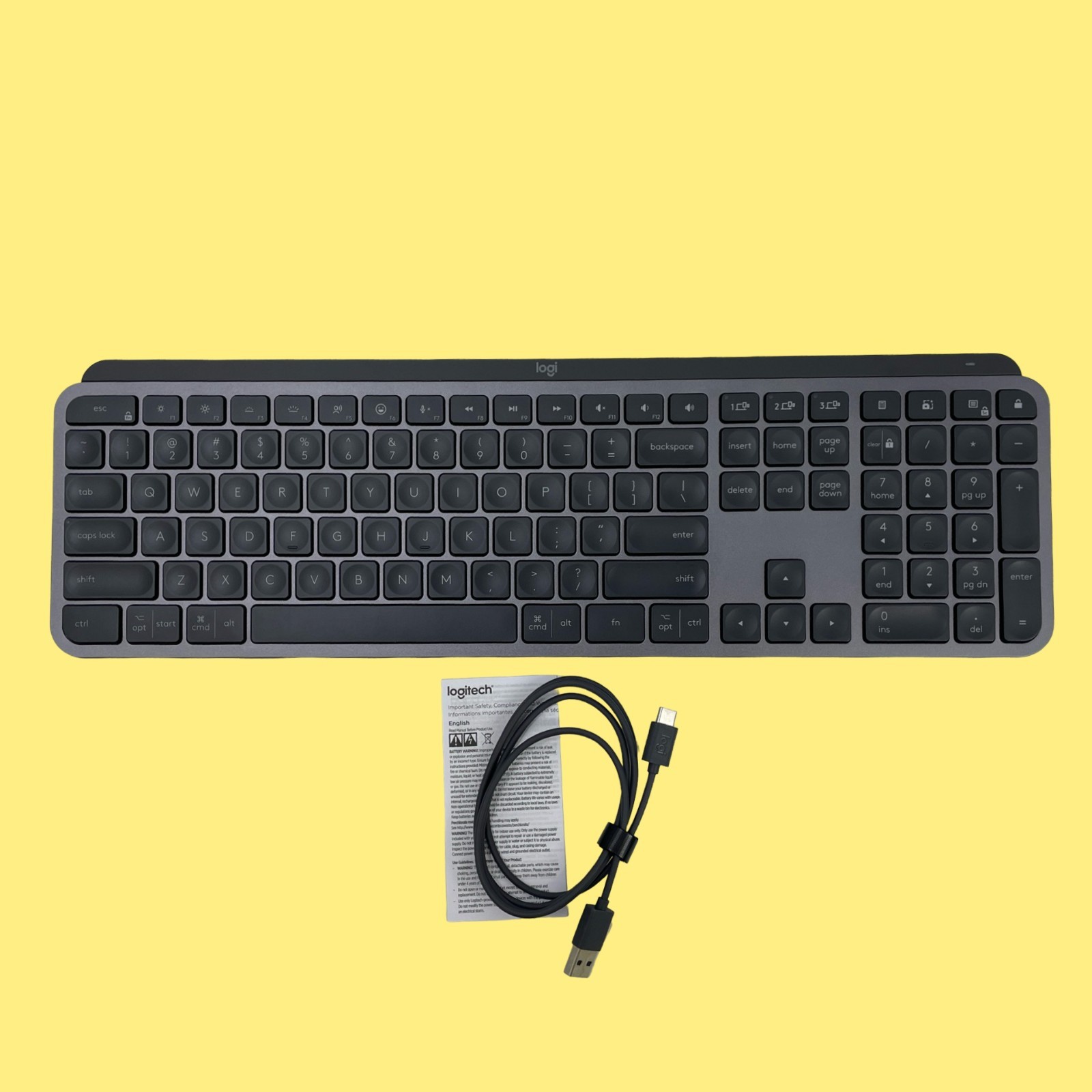 Logitech MX Keys for Business Graphite Bluetooth Keyboard #6005 z39b12