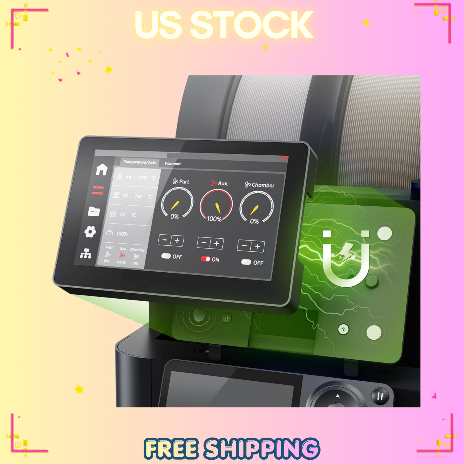 Bambu-Lab P1S P1P X1C X1E A1 Mini 3D Printers, P1S Touch Screen Upgrade