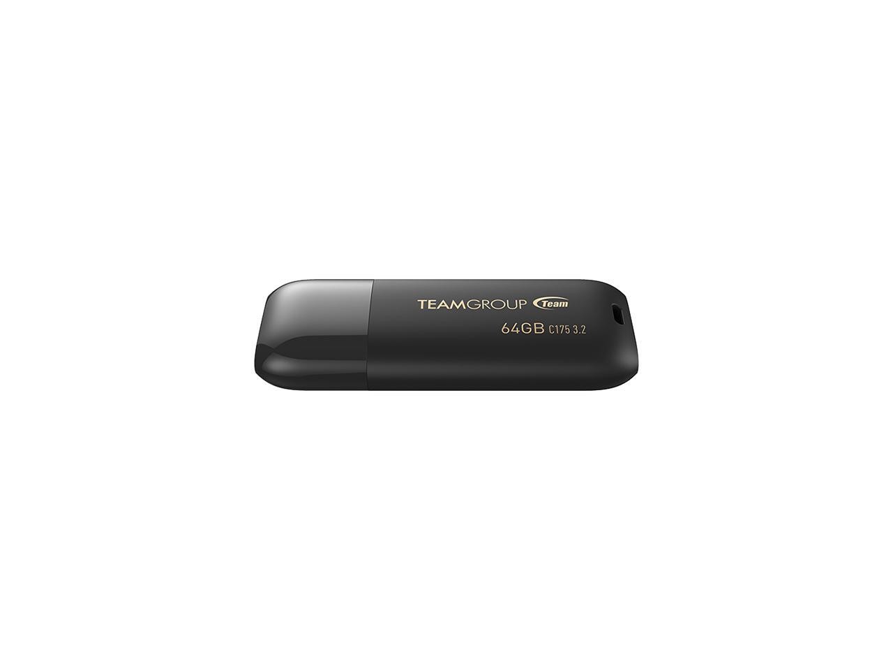 C175 64GB USB 3.2 Gen 1 Flash Drive Rounded Streamlined Unibody Design TEAMGROUP