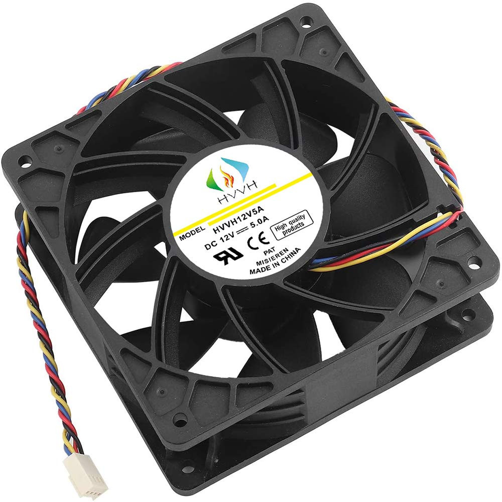 Dual Ball Bearings High Speed Durable 4 Pin DC 12V 5A 7000 RPM Cooling Fan Brush