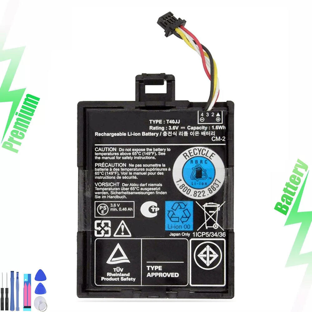 T40JJ 70K80 H132V Battery for PERC RAID H710 H710P H730 H810 H830 070K80 0H132V