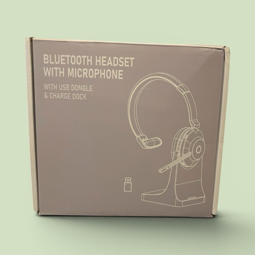 Kensington 1100 Series Bluetooth Headset Noise Canceling USB Dongle Black