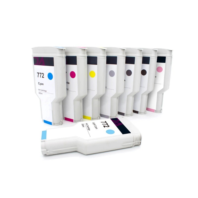 8*300ML For HP772 Remanufactured Ink Cartridge For HP Z5200 Z5400A