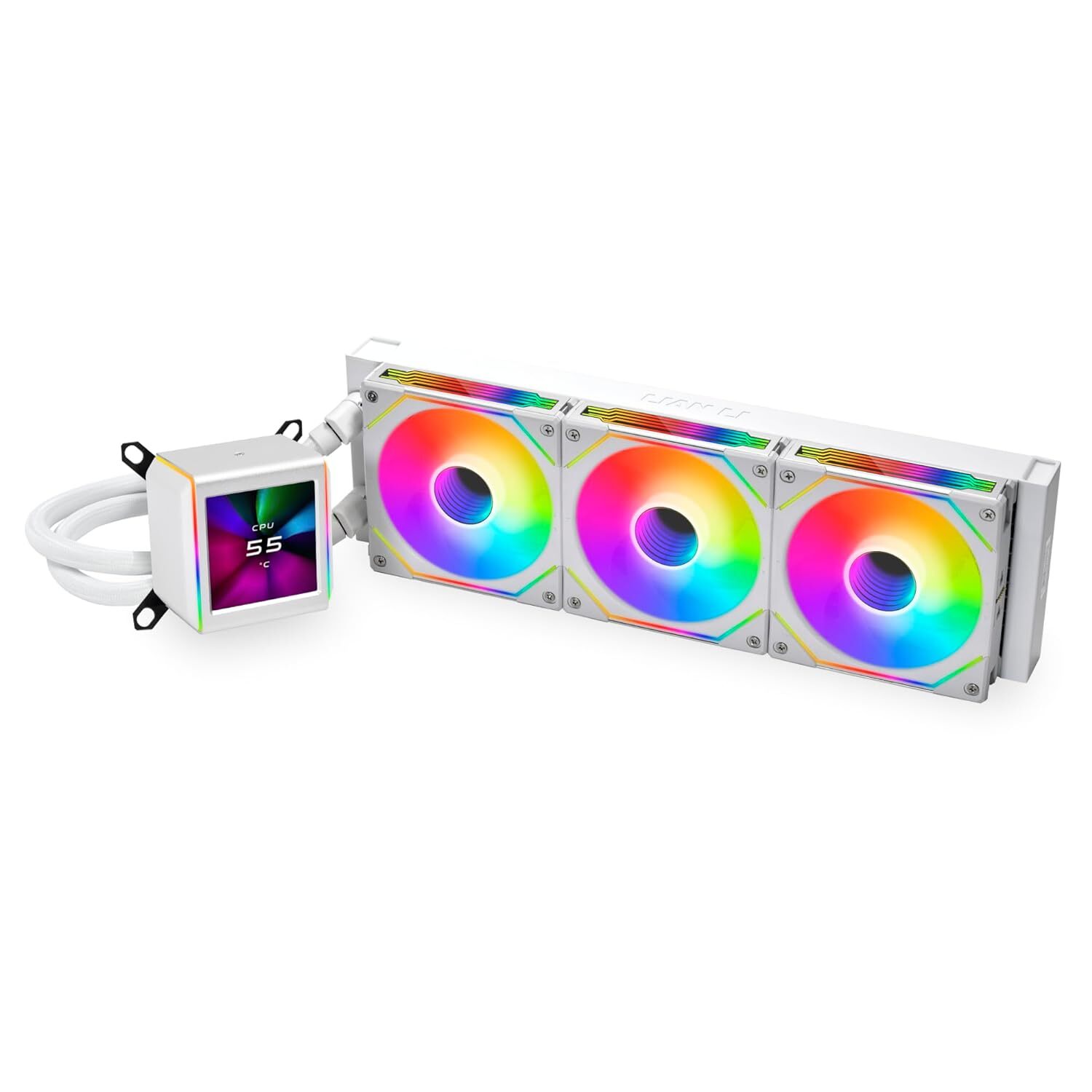 Lian Li Galahad II LCD SL-INF 360 AIO CPU Liquid Cooler White GA2ALCD36INW.US