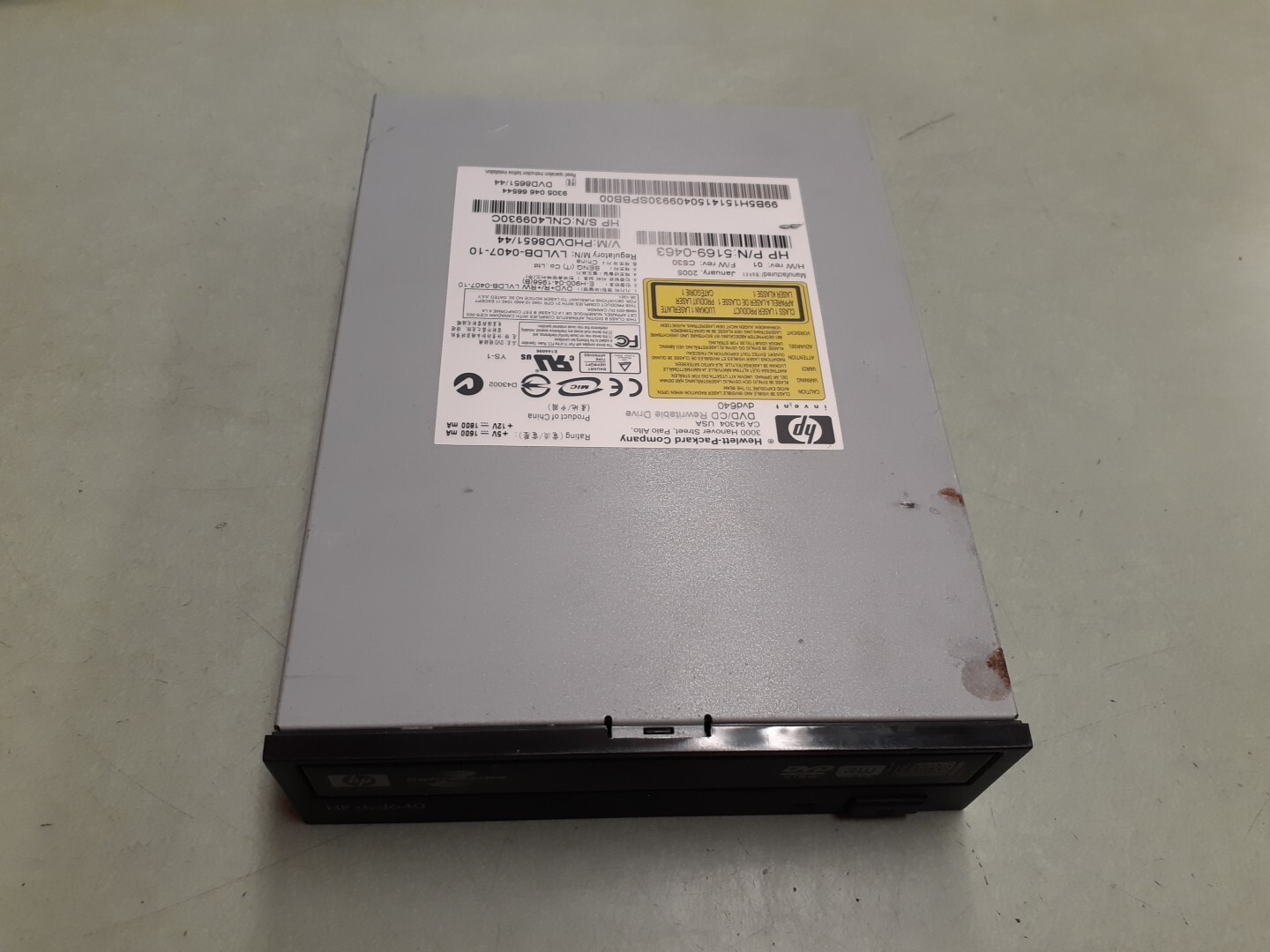 HP dvd640 DVD/CD Rewritable Drive 5169-0463 - Black Bezel