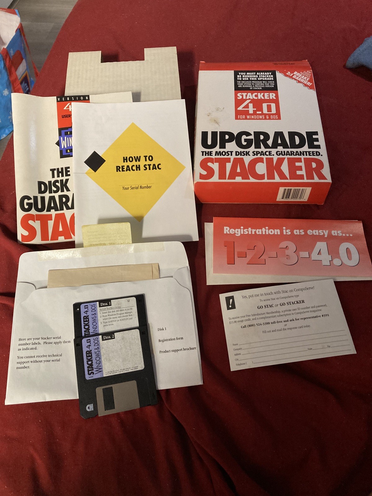 STACKER 4.0 UPGRADE PC SOFTWARE Big Box Complete 1994