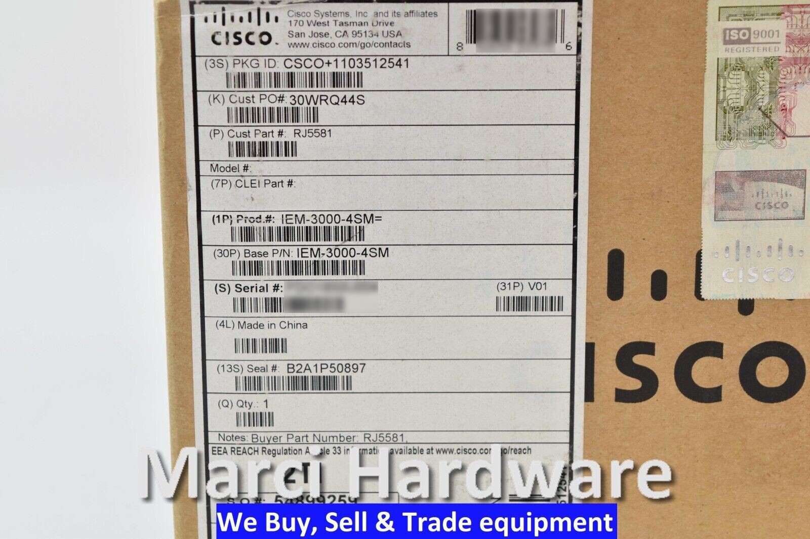 New Sealed Cisco IEM-3000-4SM Industrial Ethernet Switch