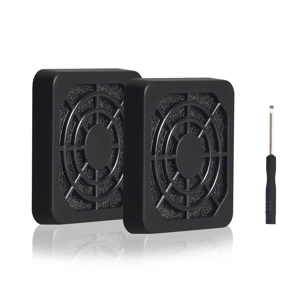 2 Pack 40mm Fan Filter Dustproof Cover Usb Cooling Ventilator Plastic Grill 40