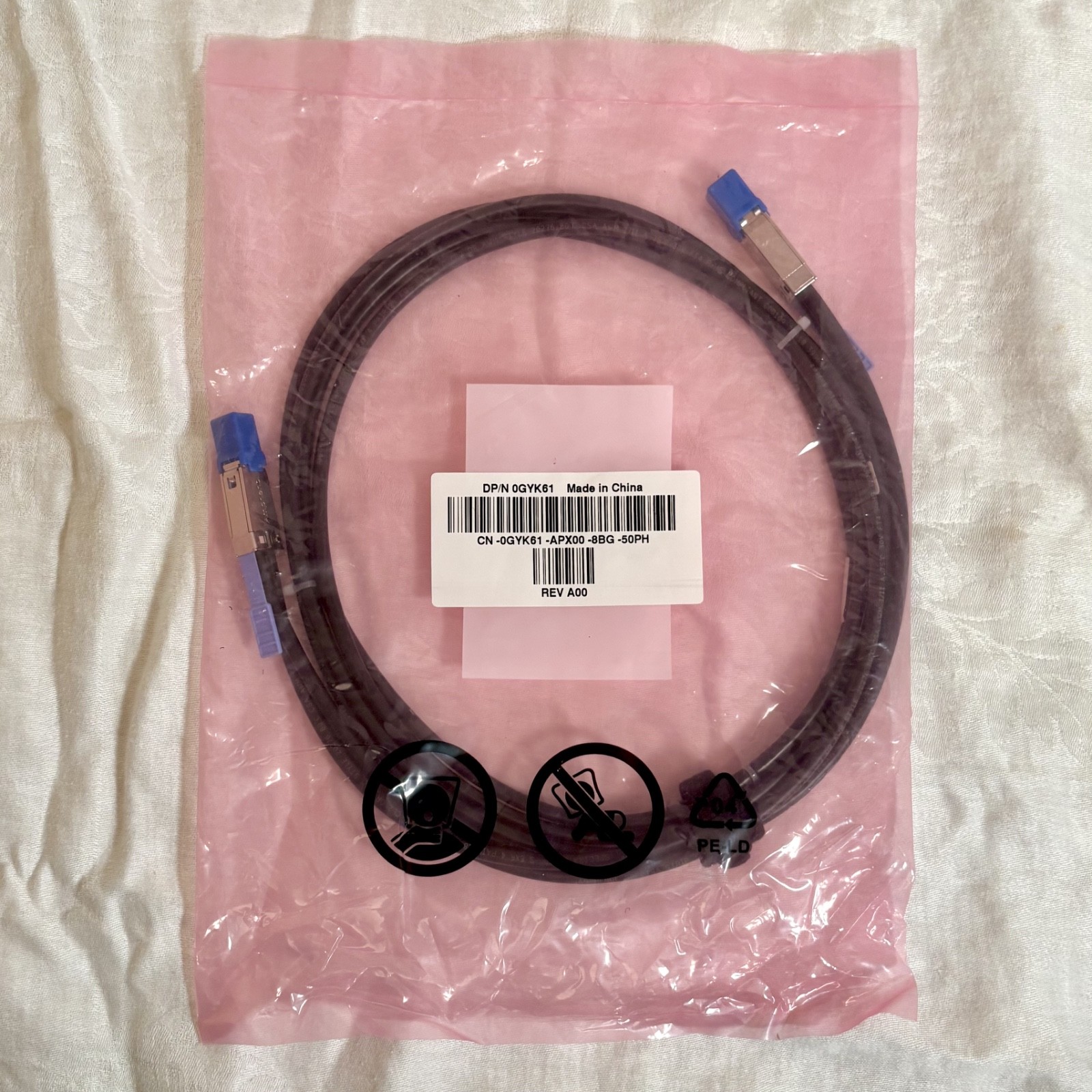 Dell 0GYK61 2M SFP+ to SFP+ External Mini-SAS HD Cable