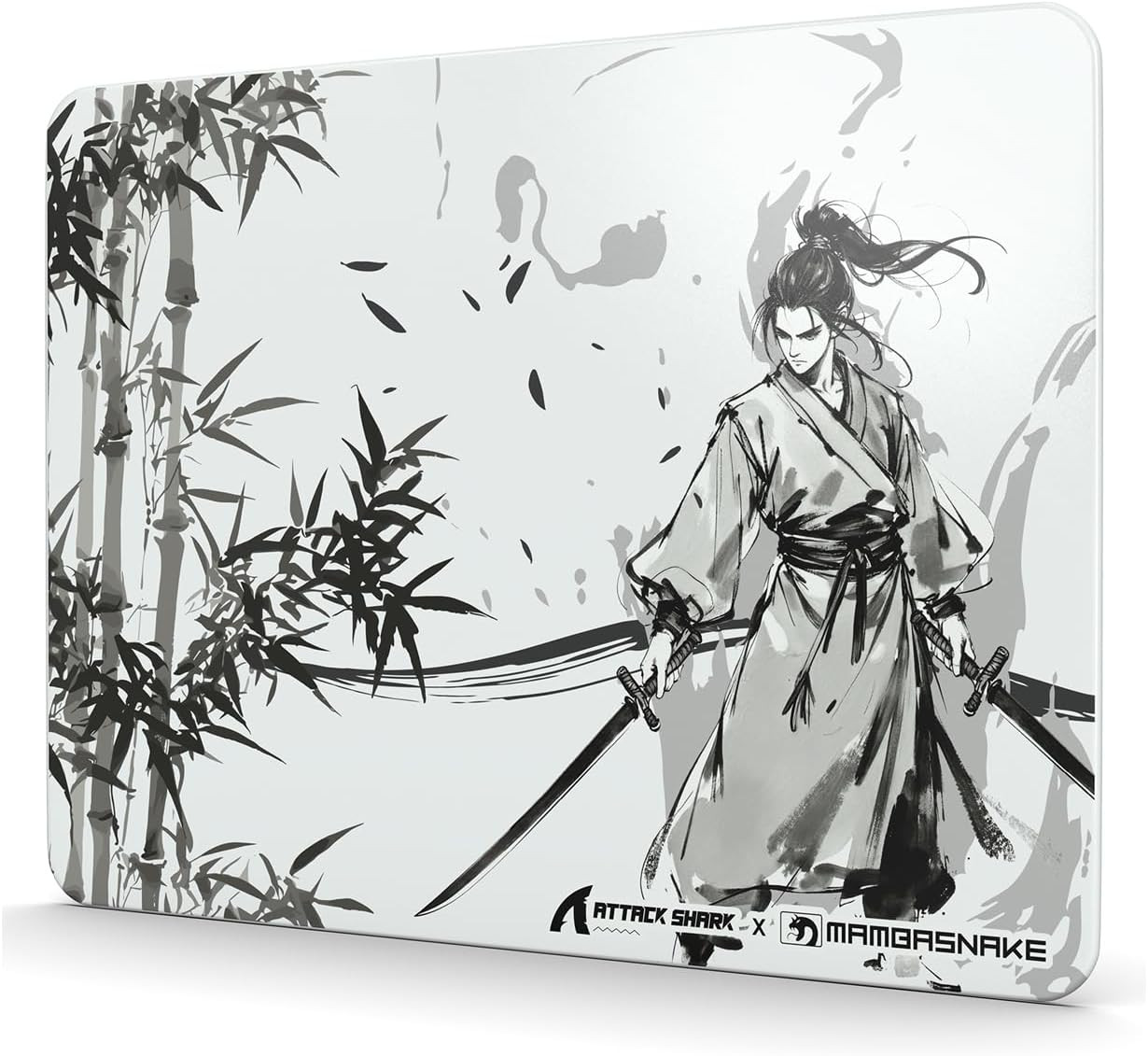 Attack Shark CM05SE Glass Gaming Mousepad,Nano-Micro-Etched Texture,Smooth Glass