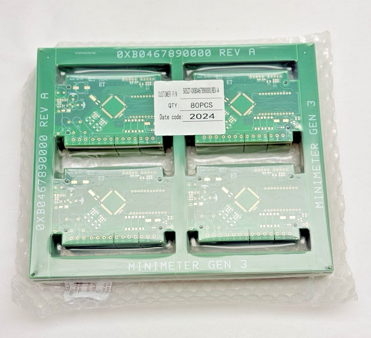 Pack Of 80 Pcs,  0XB0467890000 REV A Mini Meter, PCB Board