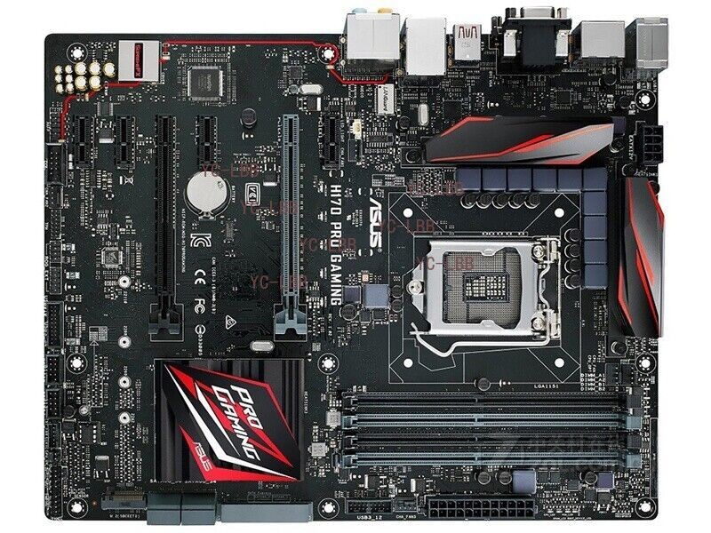 For ASUS H170 PRO GAMING motherboard LGA1151 DDR4 VGA+DVI+HDMI+DP ATX Tested ok