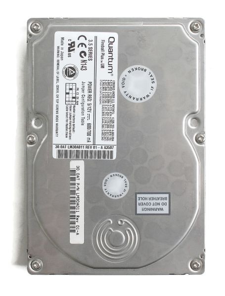 Quantum fireball plus lm 30gb hdd, lm30a011 rev 01-a, tapxx