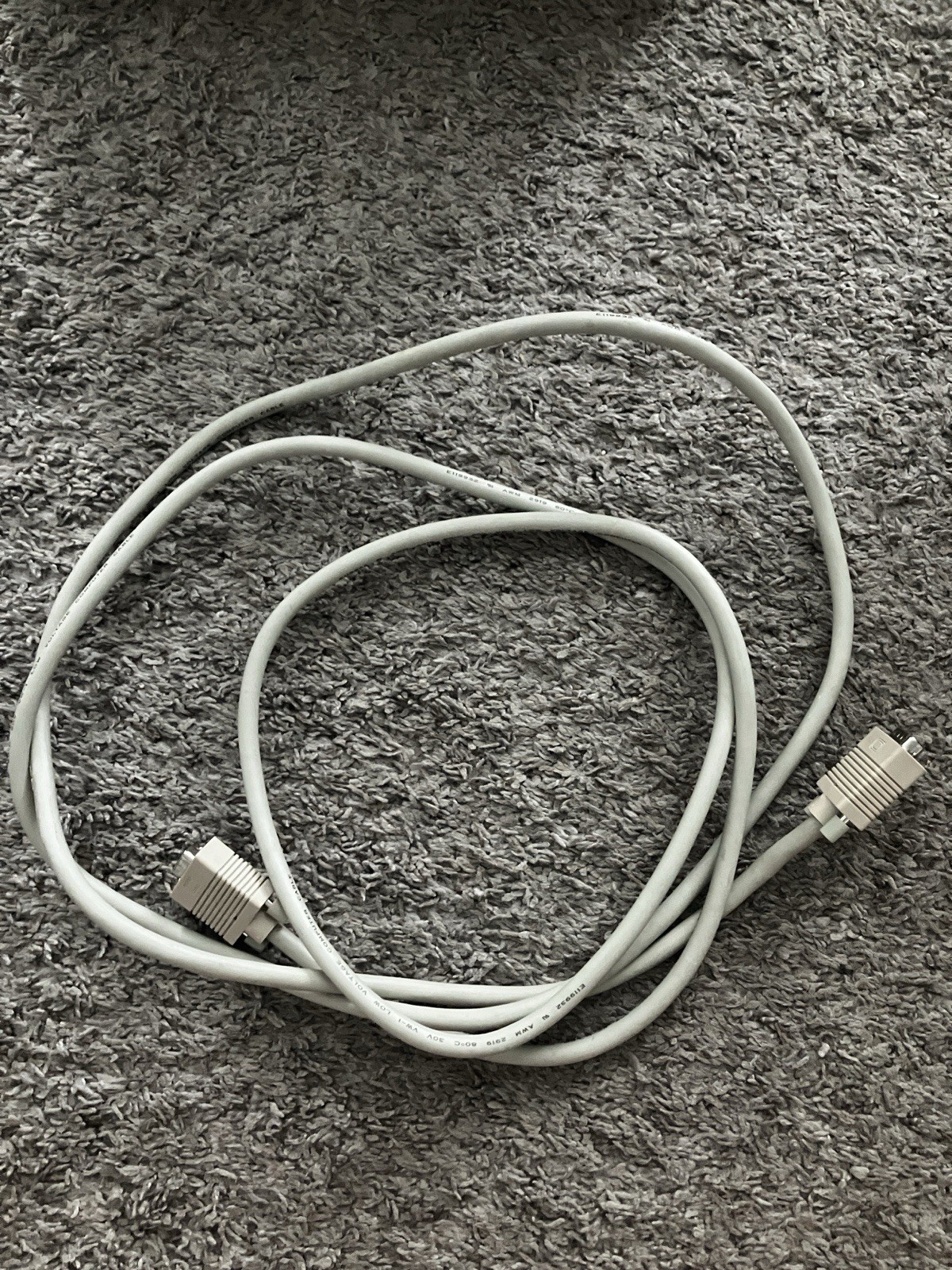 VGA/crt/dsub Cable 10ft White E119932 AWM 