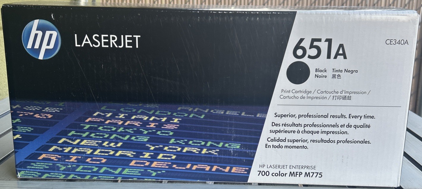 NEW HP 651A LaserJet Toner Cartridge - Black