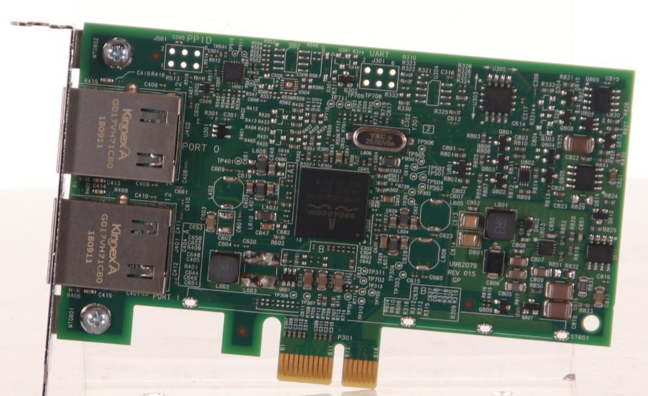 Dell Broadcom 5720 N27204 Dual Port Ethernet Card 00FCGN/90Y9373/0557M9