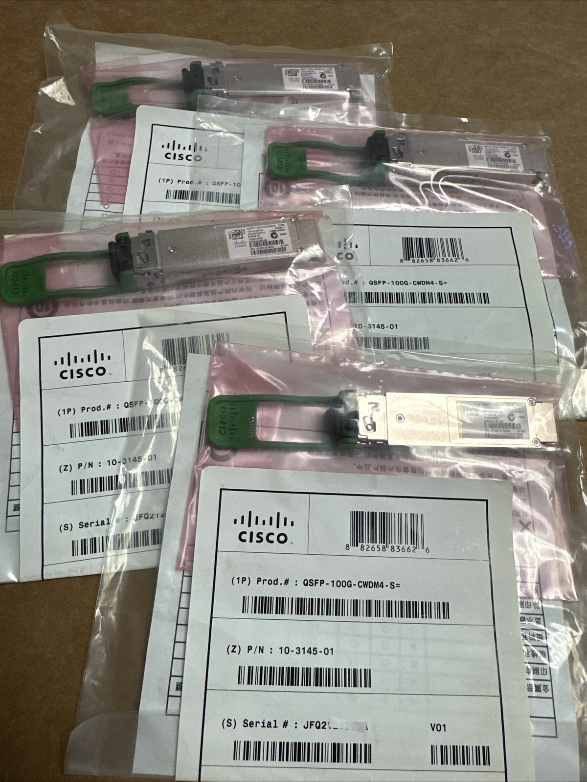 New sealed Cisco Genuine QSFP-100G-CWDM4-S 100GBASE Transceiver CWDM4