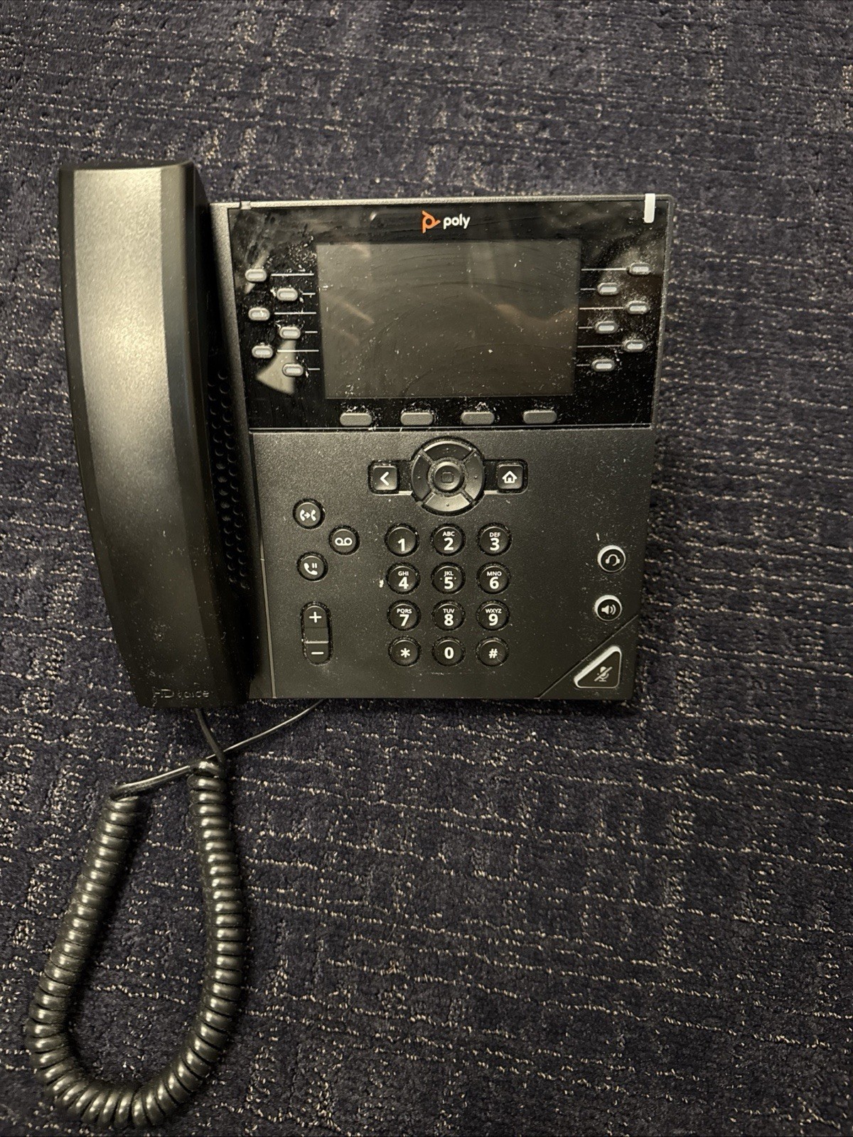 Polycom VVX 450 Ring Central Business VoIP Phone Black VVX450