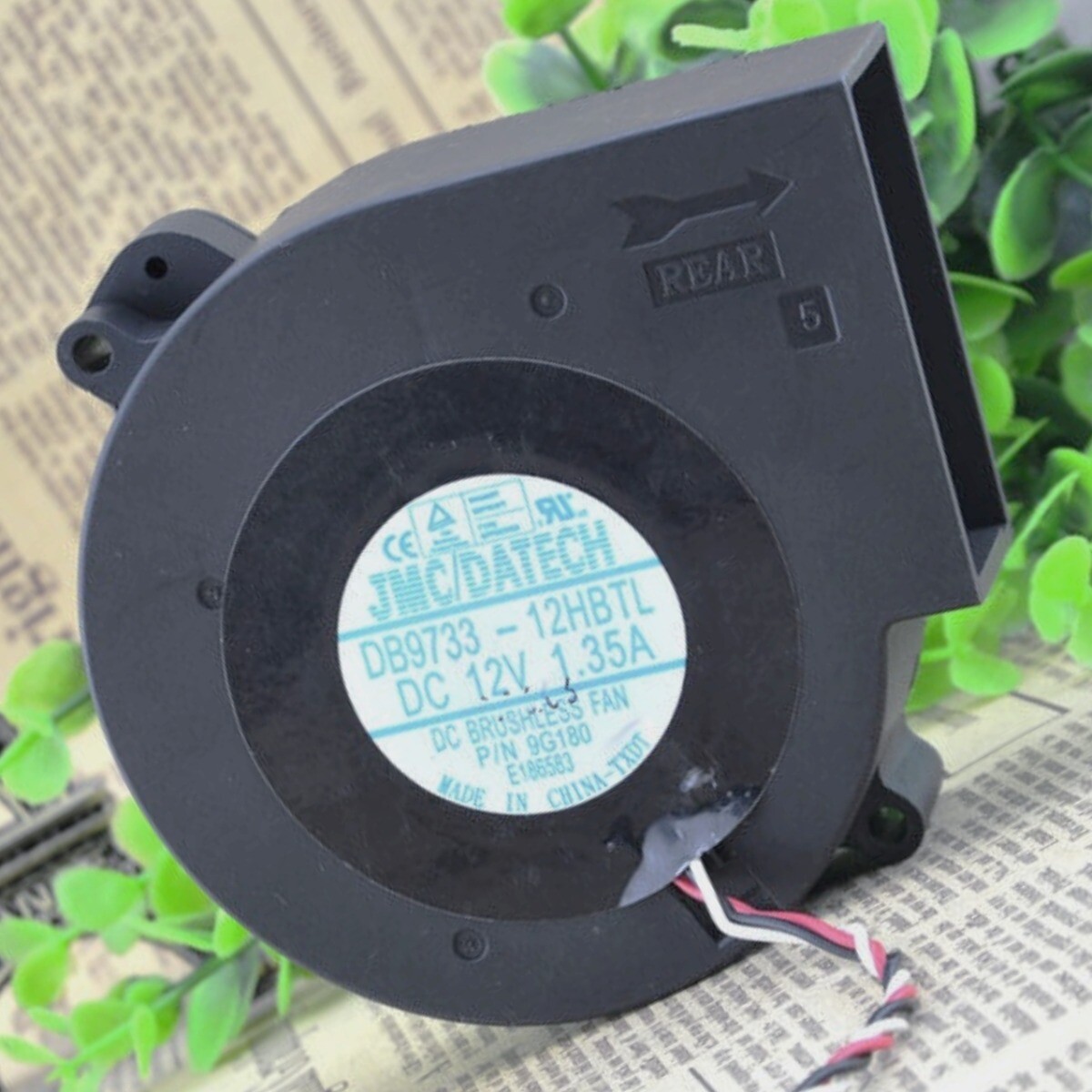 For JMC / DATECH DB9733-12HBTL DC12V 1.35A 9733 Vortex i wheel fan