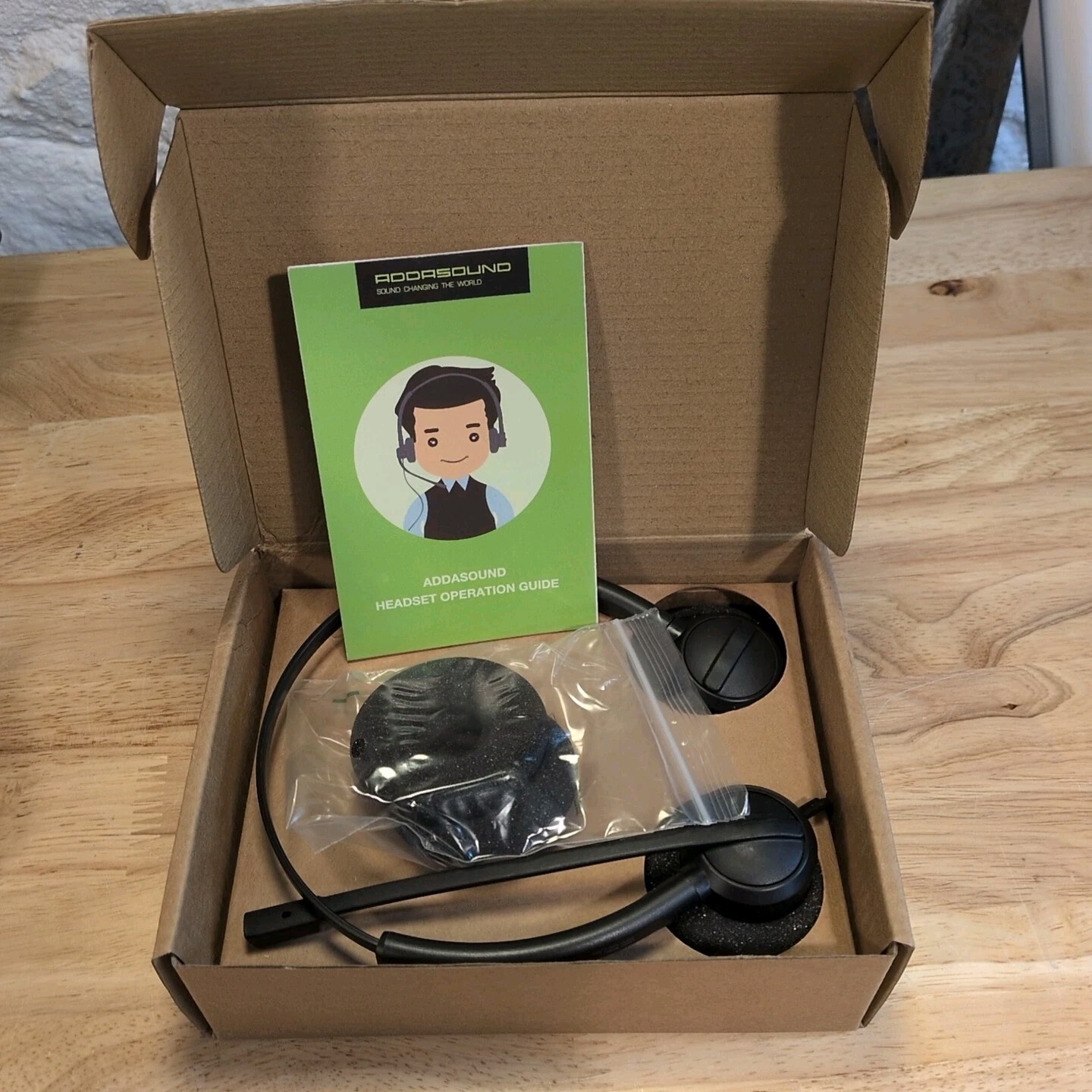 Lot Of 4: Addasound Crystal SR2732 USB Dual Ear Headset w/ Noise Cancel & Mic