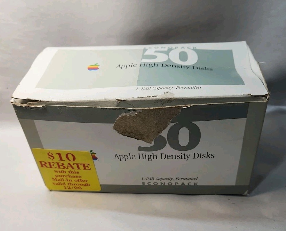 Vintage  Apple 3.5" 1.4 Mb Floppy Disks - Only 19/50 Disks With Stickers 