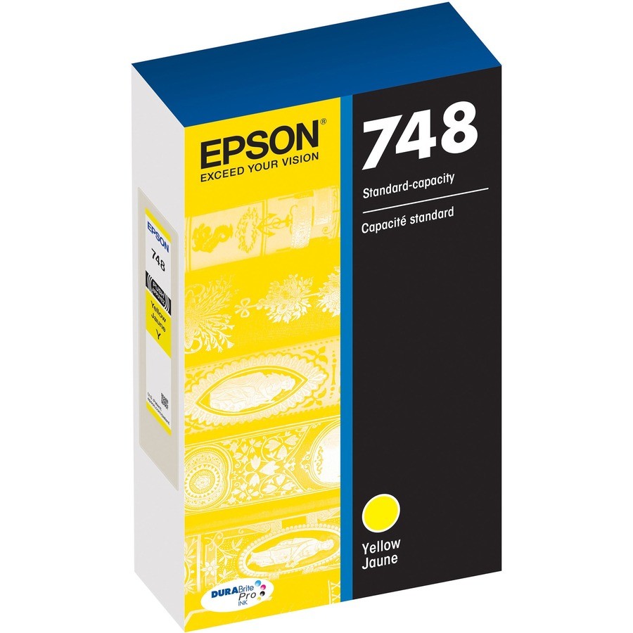 Epson DURABrite Pro 748 Original Standard Yield Inkjet Ink Cartridge - Yellow -