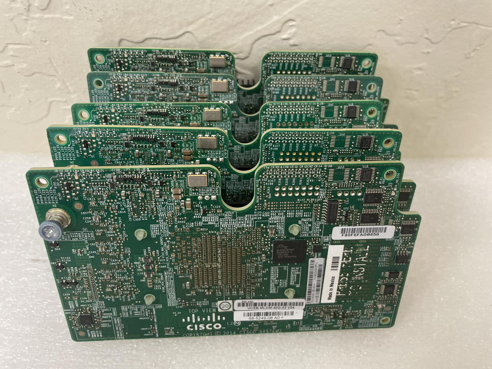 LOT OF 5 CISCO UCSB-MLOM-40G-03 68-5249-08