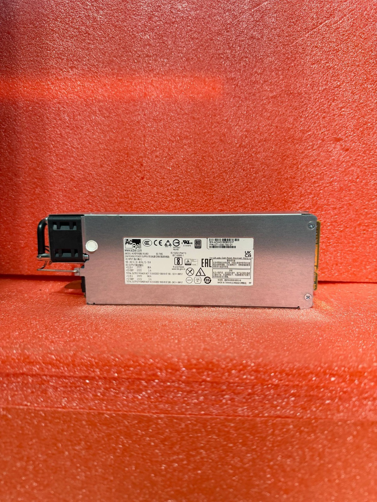 Dell EMC SGJ002 1800W Power Supply For Unity XT 480/680 P/N: 071-000-750-01
