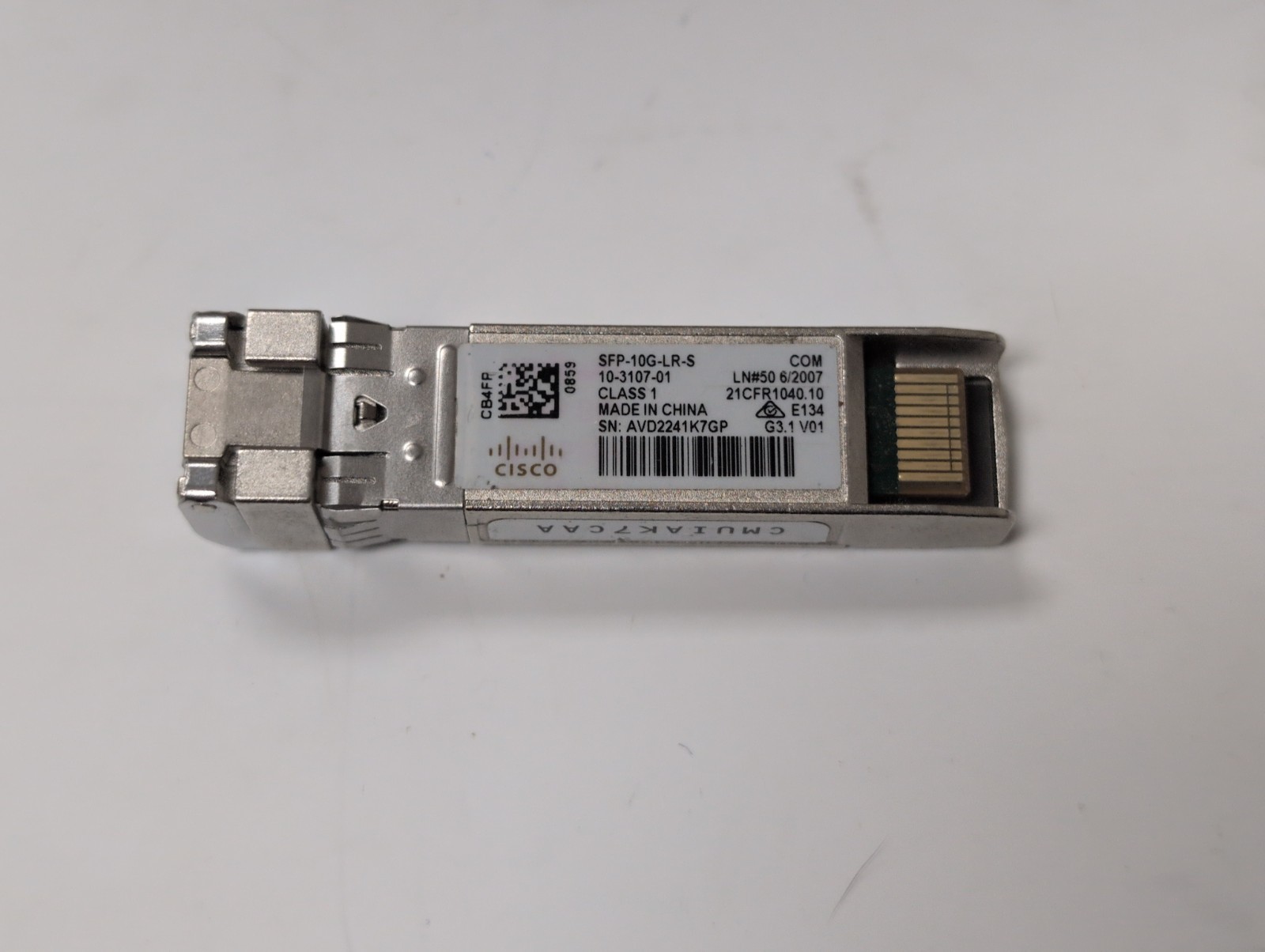 Cisco SFP-10G-LR-S 10GBASE-LR SFP+Modules W/Holograms 10-3107-01