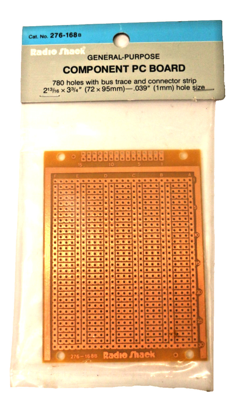 Radio Shack No.276-168B Component PC Board  New old Stock