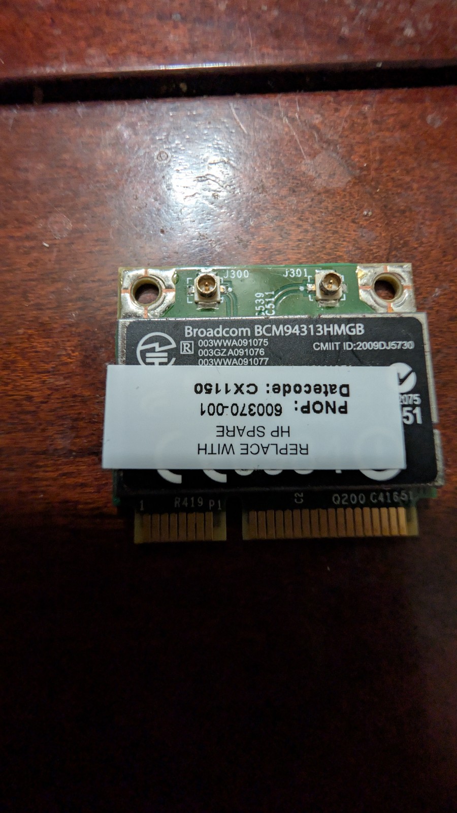 New Original HP 600370-001 Broadcom BCM94313HMGB 802.11B/G/N BT Half 598711-001