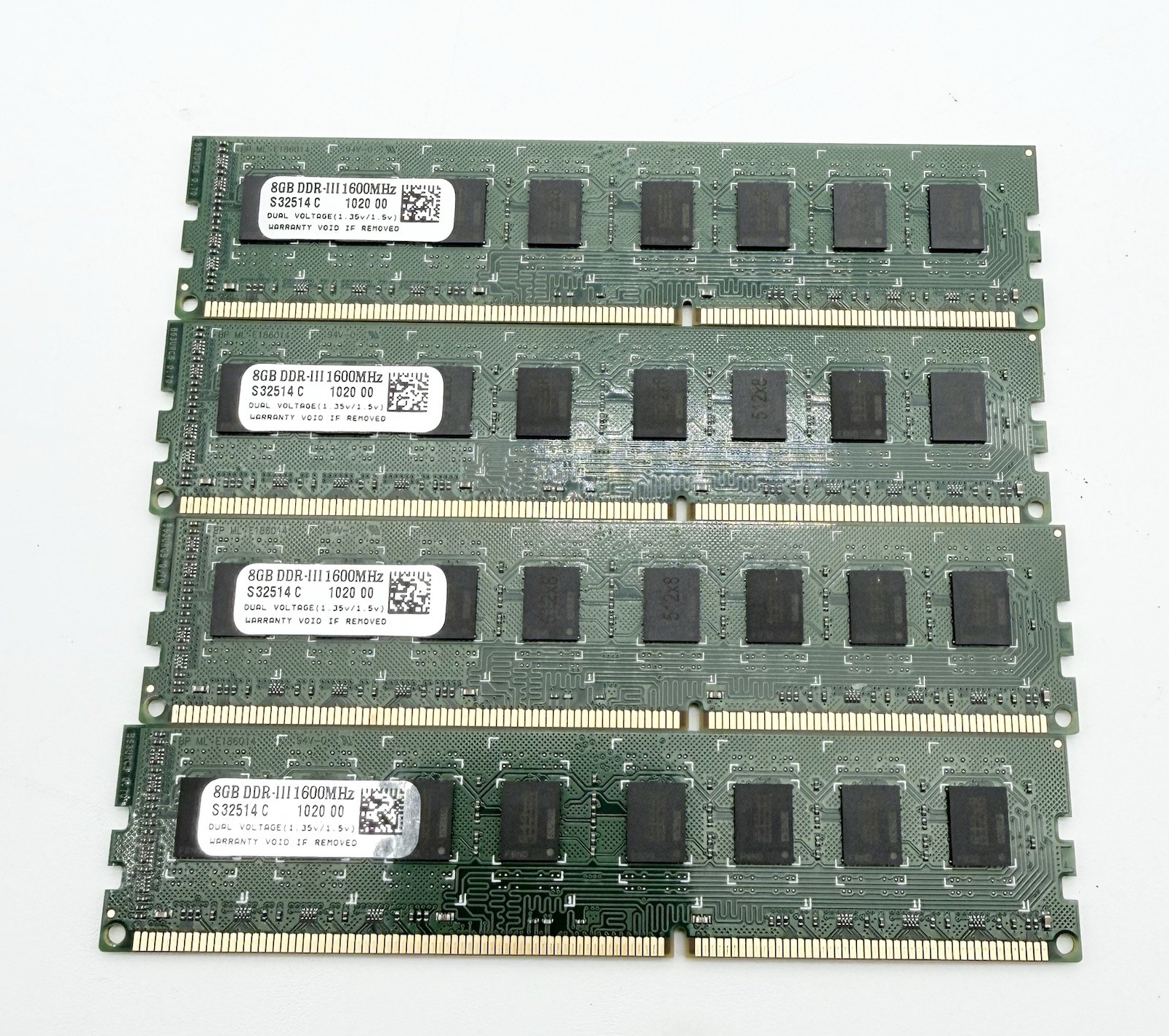 32GB (4×8GB) DDR3 1600MHz Desktop RAM — Tested & Working