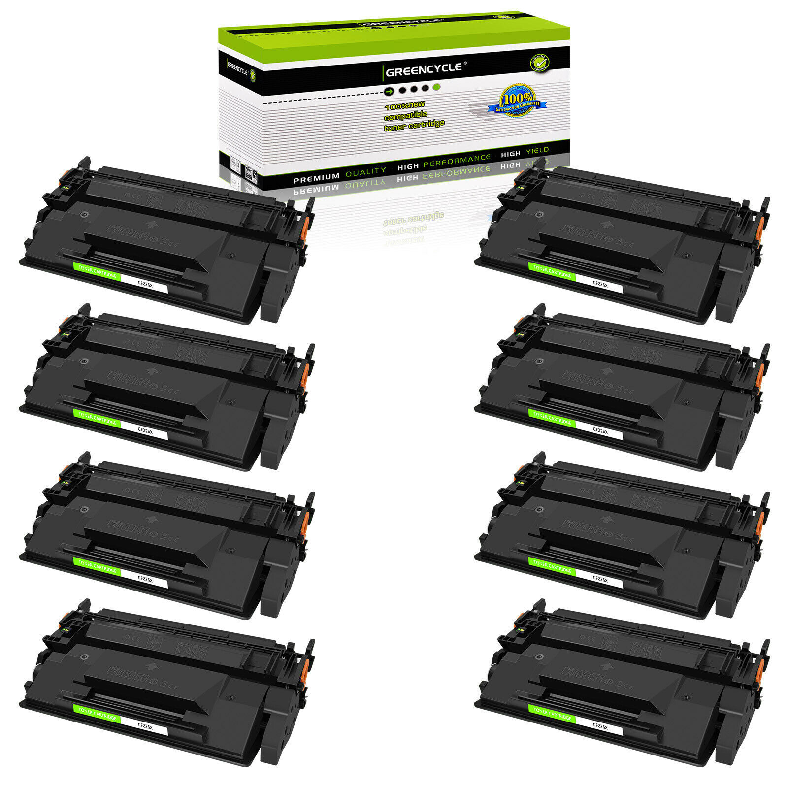 8PK Compatible with HP Laserjet Pro M402n MFP Printer CF226X 26X Toner Cartridge